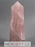 rose quartz, point